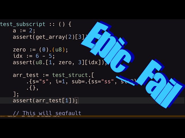 Systems programming On Linux with Jai, test runner edition