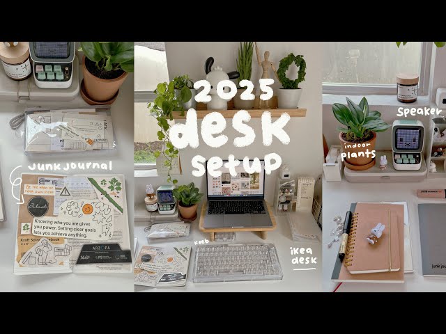 2025 desk setup for productivity🌱