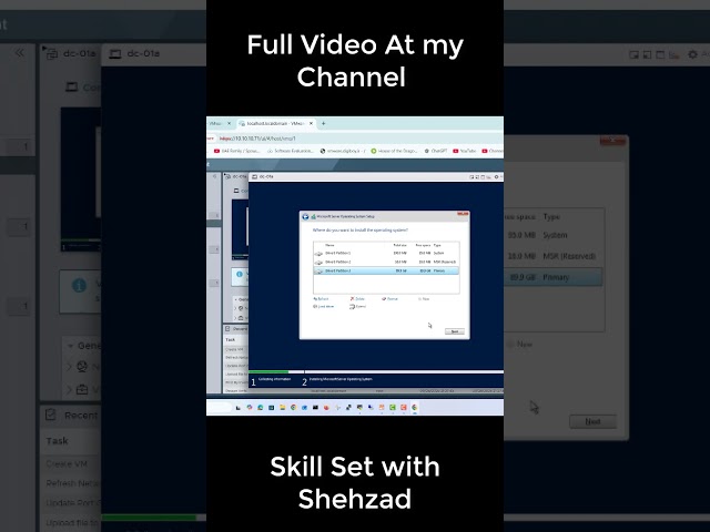 Installing windows server 2022 on Nested Esxi 8.3 #vmware #virtualization #vcenter #systemengineer