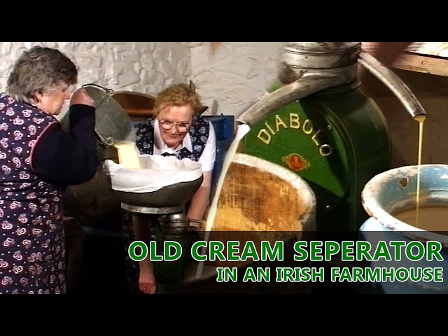 Separating Cream in a Traditional Irish Farmhouse