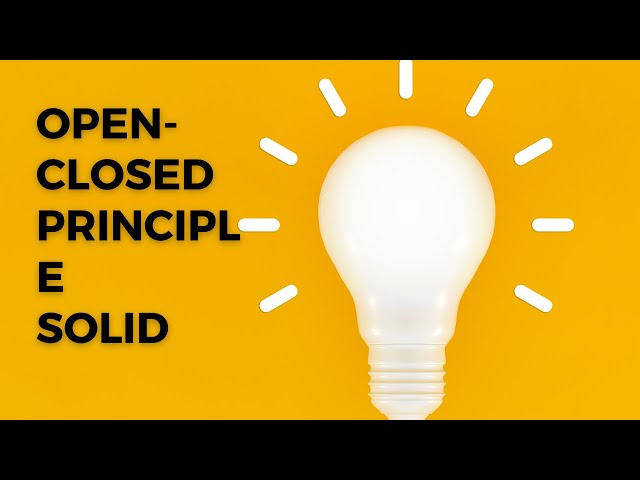 Open Closed Principle - OCP of SOLID in OOP