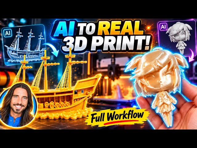 AI Image → REAL 3D Print: Full Workflow (No AI Slop)