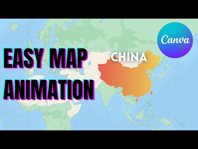How to Animate a Map in Canva | Easy Step-by-Step Tutorial