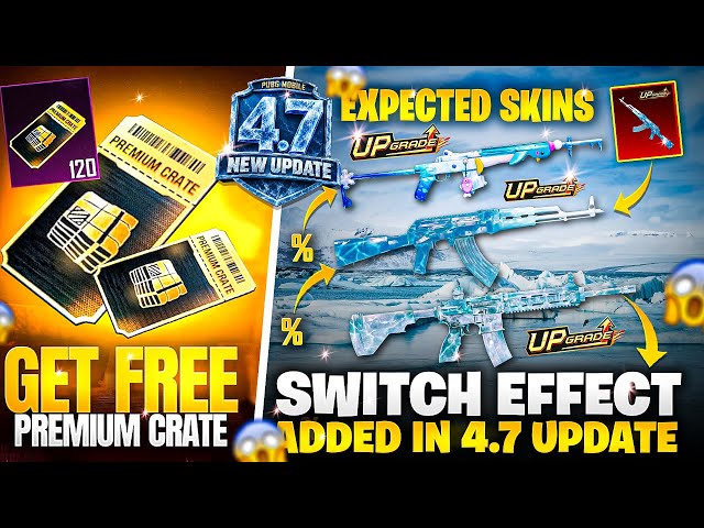 Next Premium crate Skins ( Expected) | Glacier Skins are Back | 4.7 Update Mode | PUBGM 