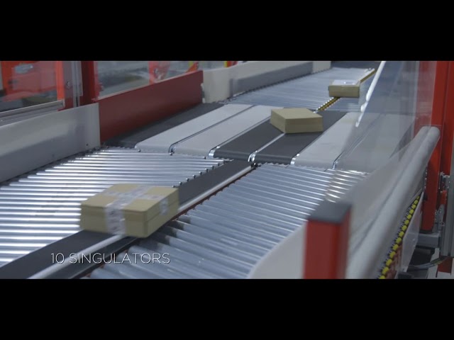 Leonardo parcel sorting system for bpost national sorting center in Bruxelles