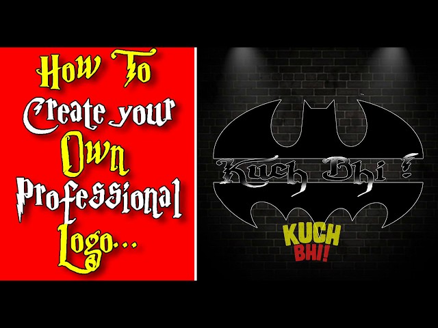 PhotoShop | How to Make Your Own Professional Logo | KB Tech