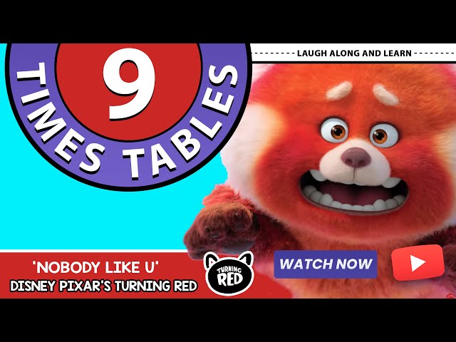 9 Times Table Song | Laugh Along and Learn | Nobody Like U from Turning Red
