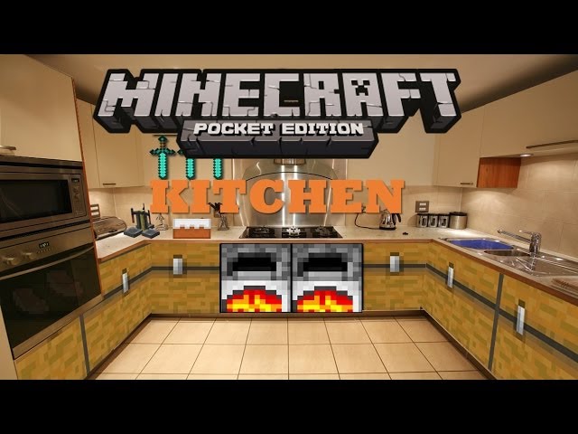 Minecraft Pocket Edition Build Tutorials Episode 2- KITCHEN
