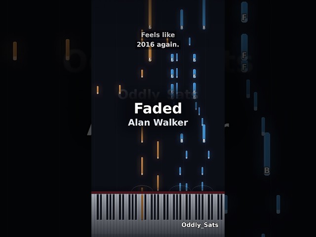 Faded - Alan Walker | Piano Cover #shorts