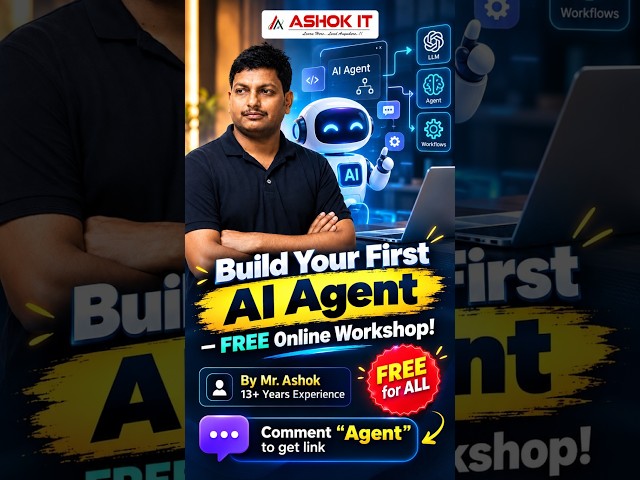 🤖 Create Your First AI Agent | Ashok IT