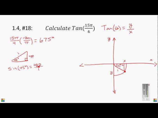 Calculus Section 1.4 #18