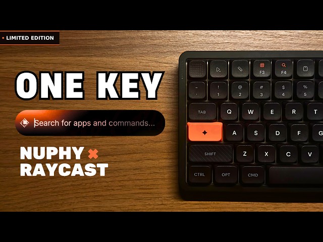 Raycast on a Keyboard (NuPhy Air75 V3 Raycast Edition)