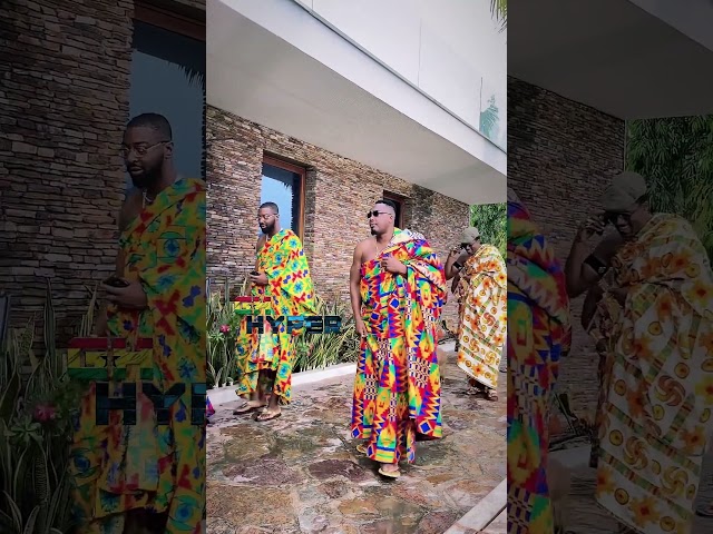 Sarkodie and Joey B at King Promise wedding