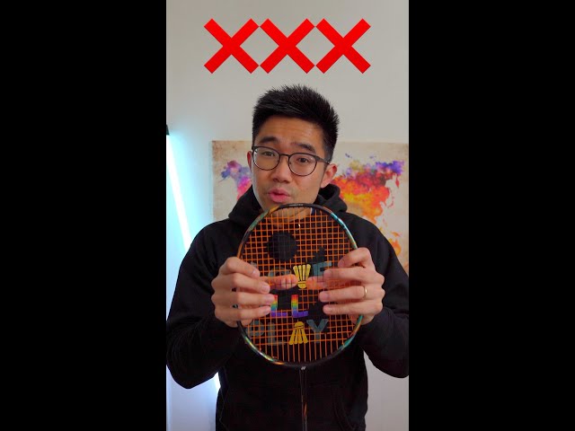 DO NOT do this to your badminton racket #shorts