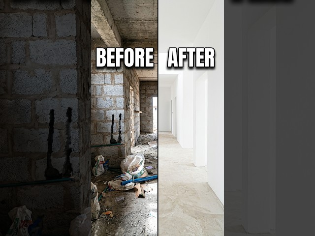 How to Plaster a Modern Duplex House