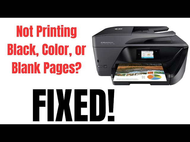 Hp Officejet 6978 Not Printing Black, Color, Blank Pages [FIXED] How To Unclog Printhead