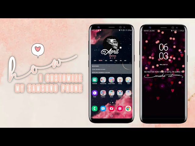 How I Customize My Samsung Android Phone || Aesthetic Home and Lock Screen + Customizable Widgets