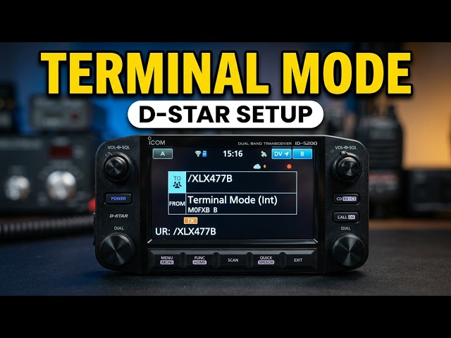 Terminal Mode ICOM ID-5200 Full Set Up