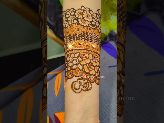 Beautiful Floral Bridal Henna ❤️ #bridalmehndi