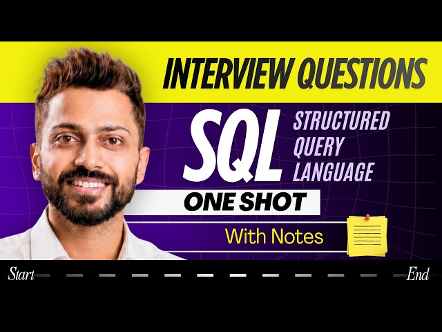 Complete SQL Interview Questions in One Shot | Placement Revision | Structured Query Language