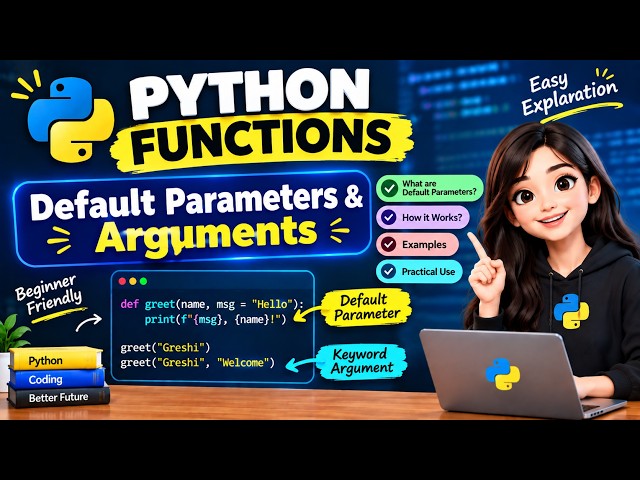 Default Parameters & Arguments in Python | Python Functions