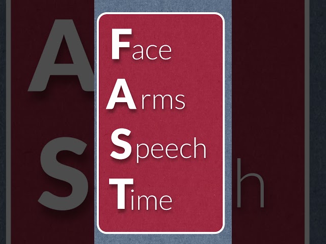 Recognize a stroke F.A.S.T