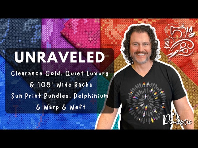 Clearance Gold, Quiet Luxury & 108” Wide Backs | Sun Print Bundles, Delphinium & Warp & Weft