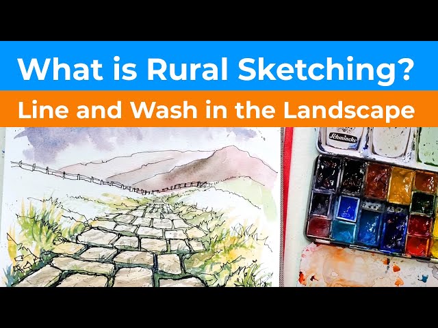 How to do Line and Wash in the Landscape - Rural Sketching