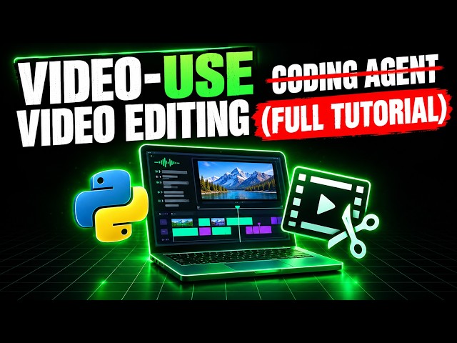 Video-use: Coding Agent Video Editing (Full Tutorial)