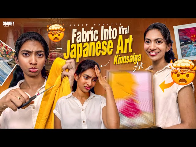 🧵Can Scrap Fabric Really Become Art? | I tried Kinusaiga🇯🇵