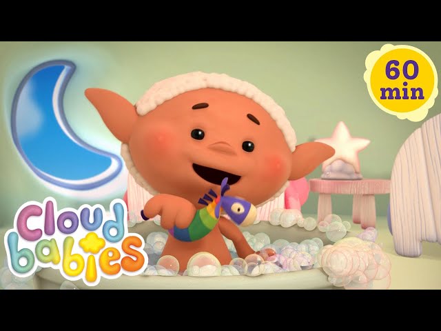 🛁 Bath Time with Bobo White & Other Bedtime Stories | Cloudbabies 1 hour | Cloudbabies Official