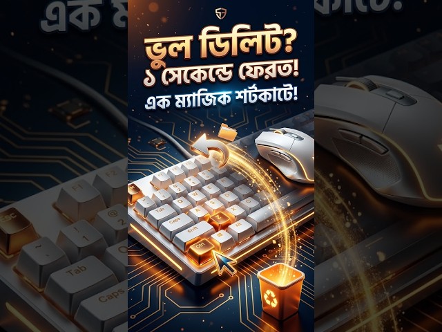 ভুল ফাইল ডিলিট? ১ সেকেন্ডে ফেরত! 😱 #shorts #techshorts  #banglatutorial #computerbasics