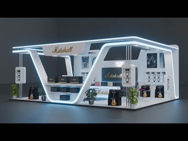 Blender 3D Exhibition Booth | Blender Exhibition Stall Design
