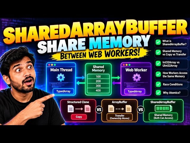 SharedArrayBuffer in JavaScript 🤯 | Share Memory Between Web Workers