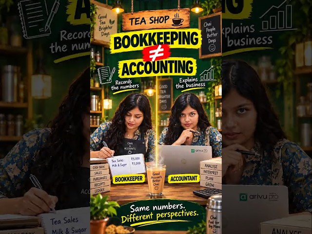 Bookkeeping vs Accounting: What’s the Difference? 📚💰 #shorts