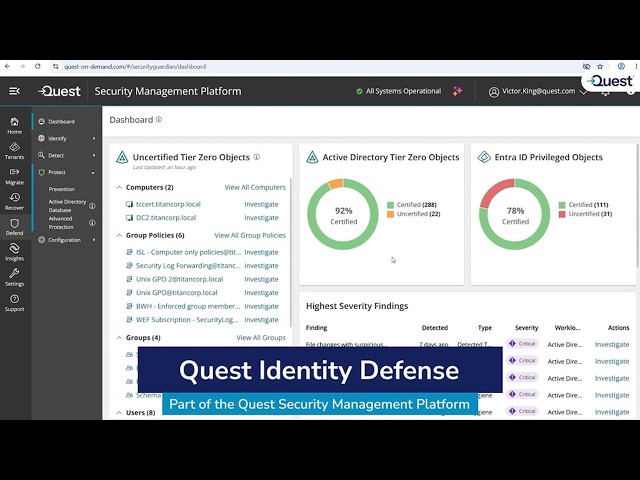 Quest Identity Defense: Identity Security Across the Full Attack Lifecycle