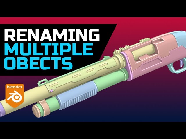 Blender rename multiple objects