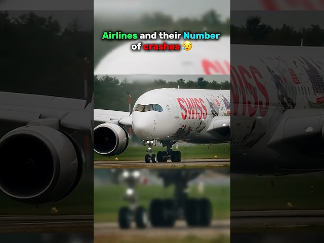 Airlines and their Number of crashes 😥 #shorts #aviation #airplane #airlines #crash #edit #fyp