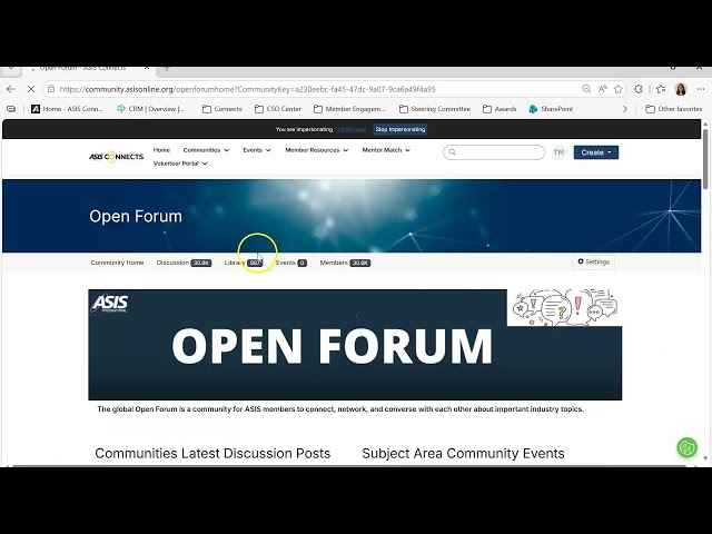 ASIS Connects: Posting a Discussion