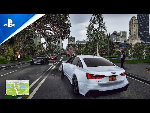 𝗚𝗧𝗔 𝟲 𝗚𝗿𝗮𝗽𝗵𝗶𝗰𝘀 ★ 𝗚𝗘𝗙𝗢𝗥𝗖𝗘 𝗥𝗧𝗫™𝟯𝟬𝟵𝟬 8k! NEWEST Audi Gameplay & RAY-TRACING