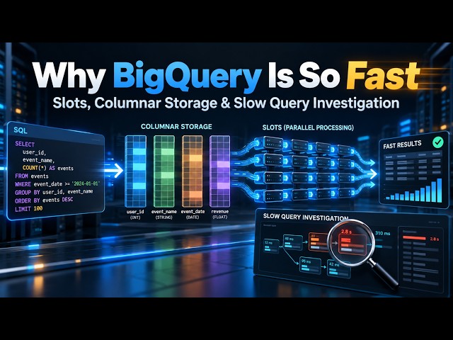 Why BigQuery is SO Fast (Columnar Storage & Slots Explained)