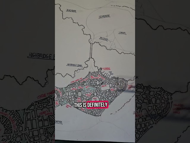 How to Draw a City Map #dnd #worldbuilding #mapmaking #gorillaofdestiny