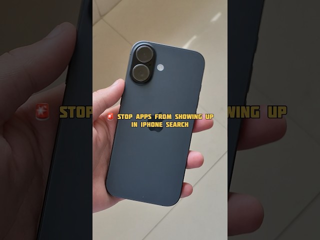 Want to stop certain apps from showing up when you search your iPhone? 👀📱