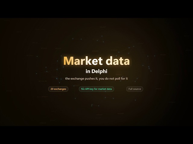 Delphi Binance API: live market data over a WebSocket