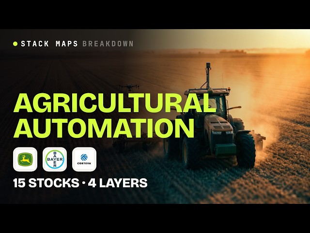 Agricultural Automation stocks: the 15 public companies, layer by layer