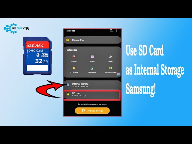 How to Use SD Card As Internal Storage Samsung & Free up Space