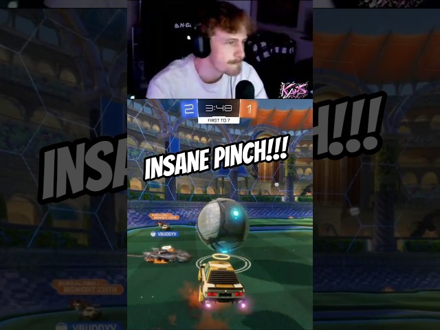 Epic Pinch Shot in Rocket League!
