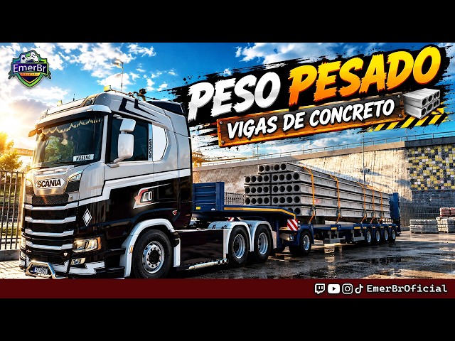 ETS2 - PESO PESADO - VIGAS DE CONCRETO