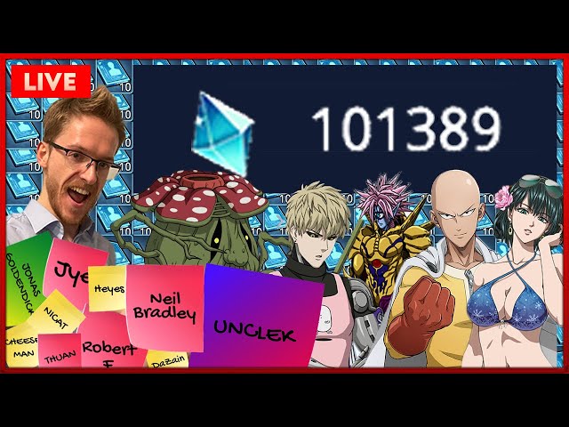 100,000 DIAMOND 400x SUMMONING SPREE  | ONE PUNCH MAN: ROAD TO HERO 2.0 | FULL LIVE REPLAY