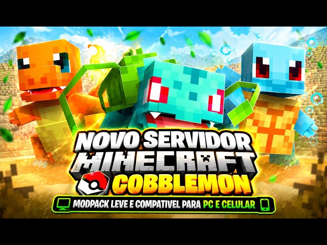 THIS IS THE BEST COBBLEMON SERVER - NEW MINECRAFT MODPACK SERVER for PC and MOBILE